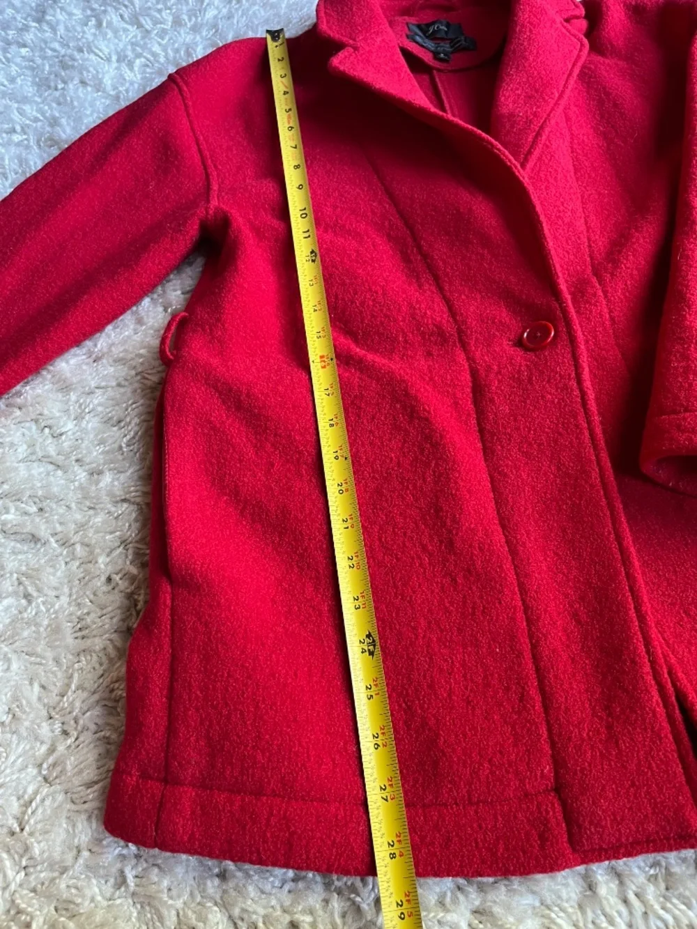 J. Crew 100% Italian Wool Red Blazer Coat, size S